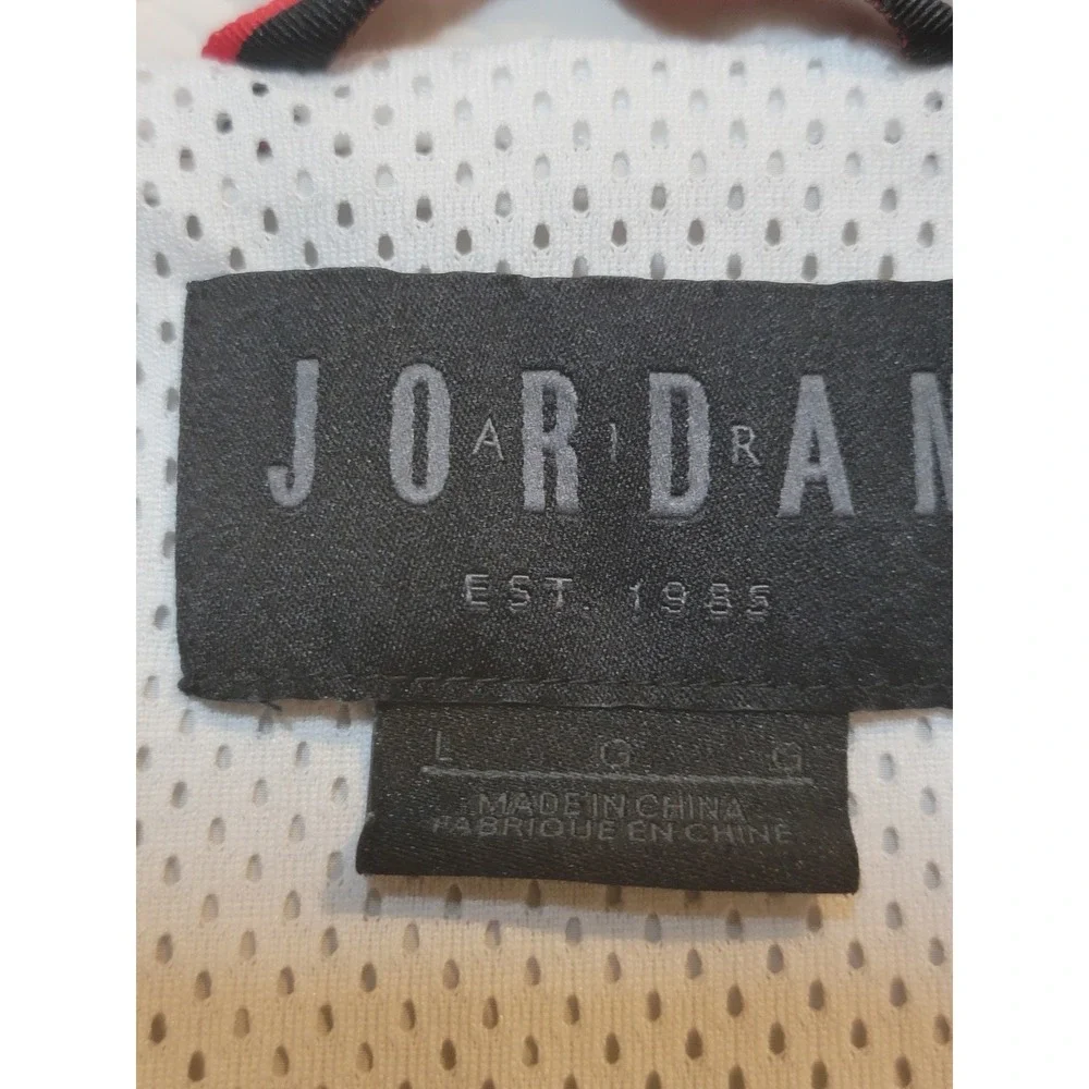 Jordan Est 1985 Colorblock Windbreaker Jacket White Red Black‎ Lightweight